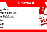 Reformasi: Pengertian, Latar Belakang, Syarat, Tujuan dan Faktornya