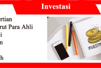 Investasi: Pengertian Menurut Para Ahli, Fungsi, Tujuan, Jenis dan Contoh